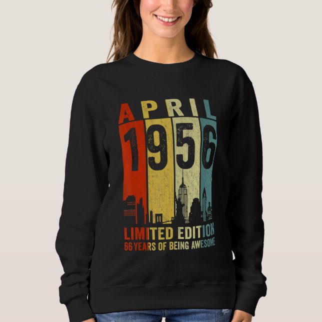 Camiseta Incrível desde abril de 1956 66º Aniversário da Vi (Frente)
