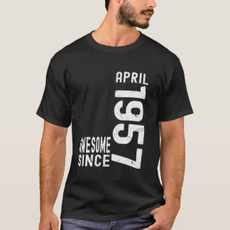 Camiseta Incrível desde abril de 1957, Nascido em abril de 