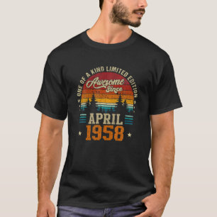 Camiseta Incrível Desde Abril De 1958, Vintage 64º Aniver