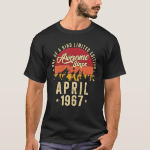 Camiseta Incrível desde abril de 1967 Vintage 55º aniversár