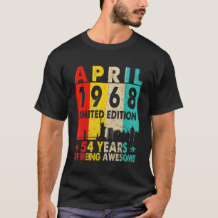 Camiseta Incrível desde abril de 1968, 54º Aniversário da V