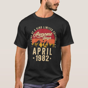 Camiseta Incrível desde abril de 1982 aniversário de 40 ano