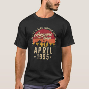 Camiseta Incrível Desde Abril De 1995, Vintage 27º Aniversá