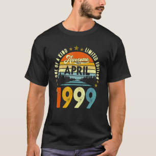 Camiseta Incrível desde abril de 1999 Vintage 23º aniversár