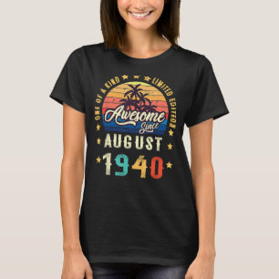 Camiseta Incrível Desde Agosto De 1940 Um Tipo