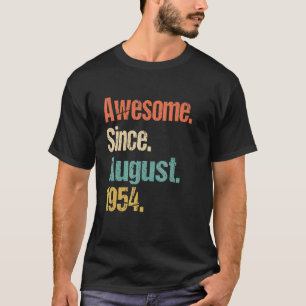Camiseta Incrível desde agosto de 1954 68th Birthday Vintag
