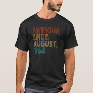 Camiseta Incrível desde agosto de 1964 Vintage 58º aniversá
