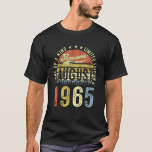 Camiseta Incrível Desde Agosto De 1965, 57 Anos, 57 Anos, N