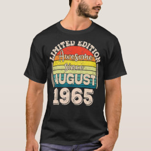Camiseta Incrível desde agosto de 1965 Nascer em agosto Pai