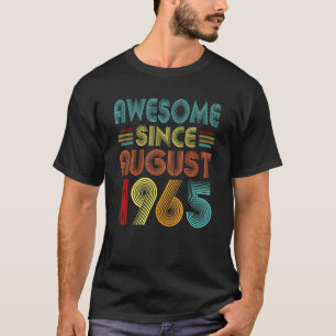 Camiseta Incrível Desde Agosto De 1965 Vintage 1965 Men Wom