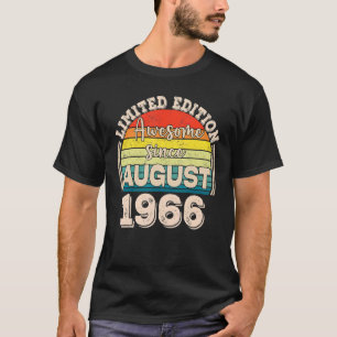 Camiseta Incrível desde agosto de 1966 Nascer em agosto Pai
