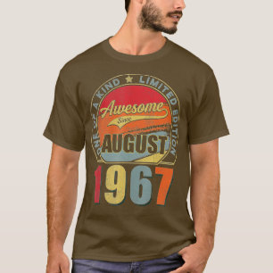 Camiseta Incrível Desde Agosto De 1967 55 Anos 55 Anos Nasc