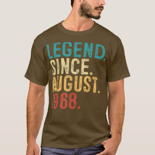 Camiseta Incrível Desde Agosto De 1968 54º Bday Gift 54 Ano