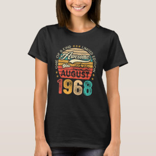 Camiseta Incrível desde agosto de 1968 Retro 55 Anos 55
