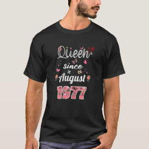 Camiseta Incrível desde agosto de 1977 flores 1977 August B