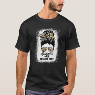 Camiseta Incrível Desde Agosto De 1983, 40 Anos, Mensagem D