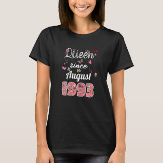Camiseta Incrível Desde agosto de 1993 Flores 1993 August B