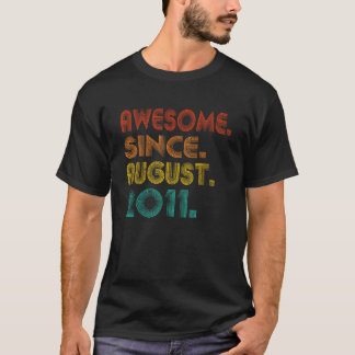 Camiseta Incrível Desde Agosto De 2011 Nascimento Da Ideia