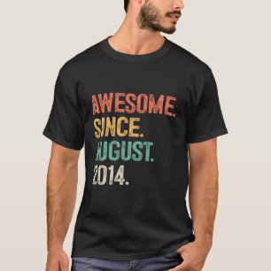 Camiseta Incrível Desde Agosto De 2014 9º 9