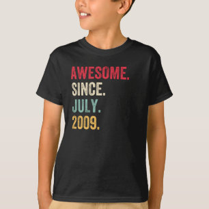 Camiseta Incrível Desde Aniversário De Julho De 2009