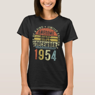 Camiseta Incrível Desde Dezembro De 1954 68 Anos 68 Anos Na