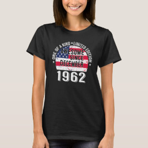 Camiseta Incrível Desde Dezembro De 1962 Vintage, 60 Anos, 