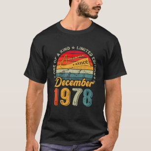 Camiseta Incrível Desde Dezembro De 1978, 44 De 44 Anos