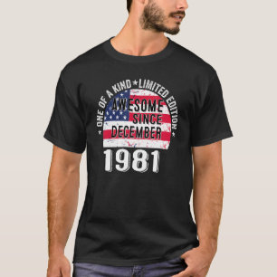 Camiseta Incrível Desde Dezembro De 1981 Vintage 41 Anos U