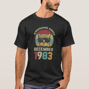 Camiseta Incrível Desde dezembro de 1983 39º aniversário Of