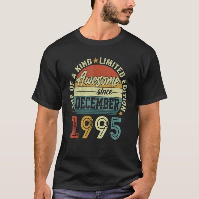 Camiseta Incrível Desde Dezembro De 1995 27 Anos 27 Anos Na (Frente)