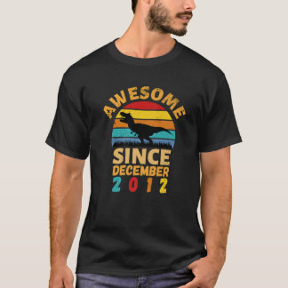 Camiseta Incrível Desde Dezembro De 2012 Vintage 9º Anivers