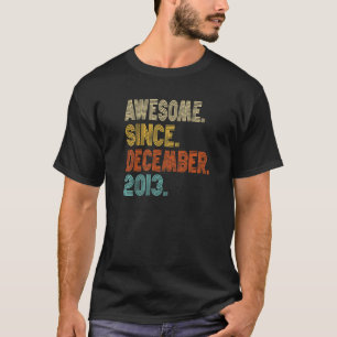 Camiseta Incrível desde dezembro de 2013 9º Aniversário 9 A