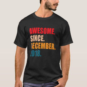 Camiseta Incrível Desde Dezembro De 2018 Vintage Personaliz