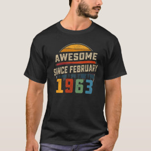 Camiseta Incrível desde fevereiro de 1963 60º aniversário 6