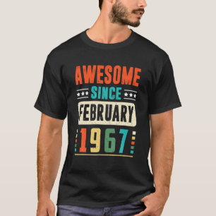 Camiseta Incrível Desde Fevereiro De 1967 54 Anos De Idade