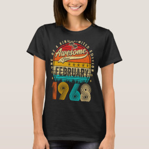 Camiseta Incrível Desde Fevereiro De 1968 55 Anos 55 Anos N