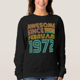 Camiseta Incrível desde fevereiro de 1972, Ano de Nasciment
