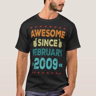 Camiseta Incrível Desde Fevereiro De 2009, Nascimento De 14