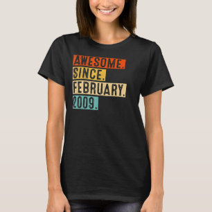 Camiseta Incrível Desde Fevereiro De 2009, Nascimento De 14