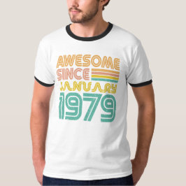 Camiseta Incrível desde Janeiro de 1979, Aniversário