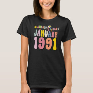 Camiseta Incrível Desde Janeiro De 1991 32 Anos 32 Anos