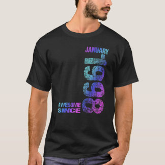 Camiseta Incrível desde Janeiro de 1998 25 Birthday Nascer