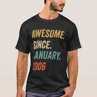 Camiseta Incrível Desde Janeiro De 2006 Vintage