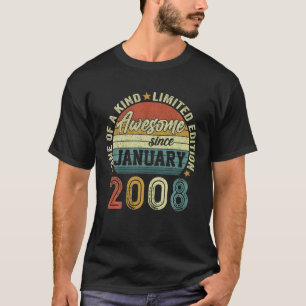 Camiseta Incrível Desde Janeiro De 2008 Nascimento De 14 1