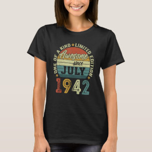 Camiseta Incrível Desde Julho De 1942, Aniversário De 80 De