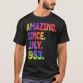 Camiseta Incrível Desde Julho De 1953, 70 Anos De 70