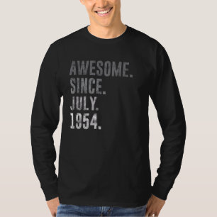 Camiseta Incrível desde julho de 1954 68º aniversário Vinta