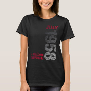 Camiseta Incrível desde julho de 1958 65º Nascer de anivers