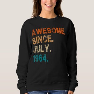 Camiseta Incrível desde julho de 1964 Vintage 58º aniversár