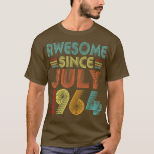 Camiseta Incrível desde julho de 1964 Vintage 58 anos 58 an
